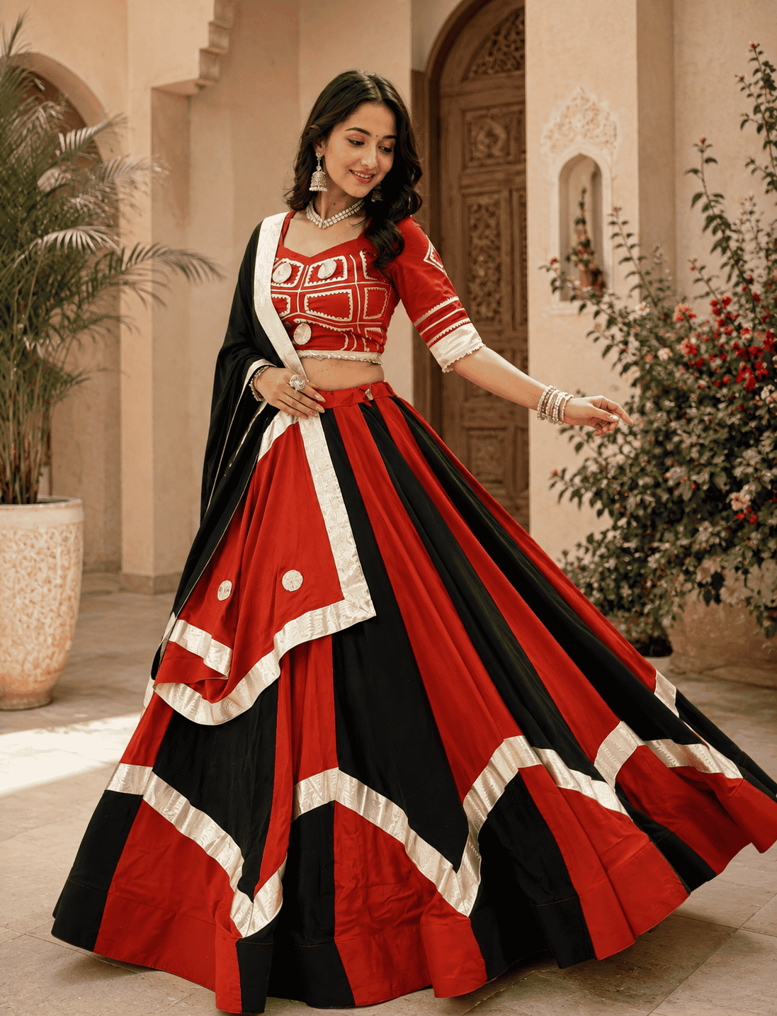Designer Chaniya Choli Set with Dupatta for Women | Traditional Navratri Outfit