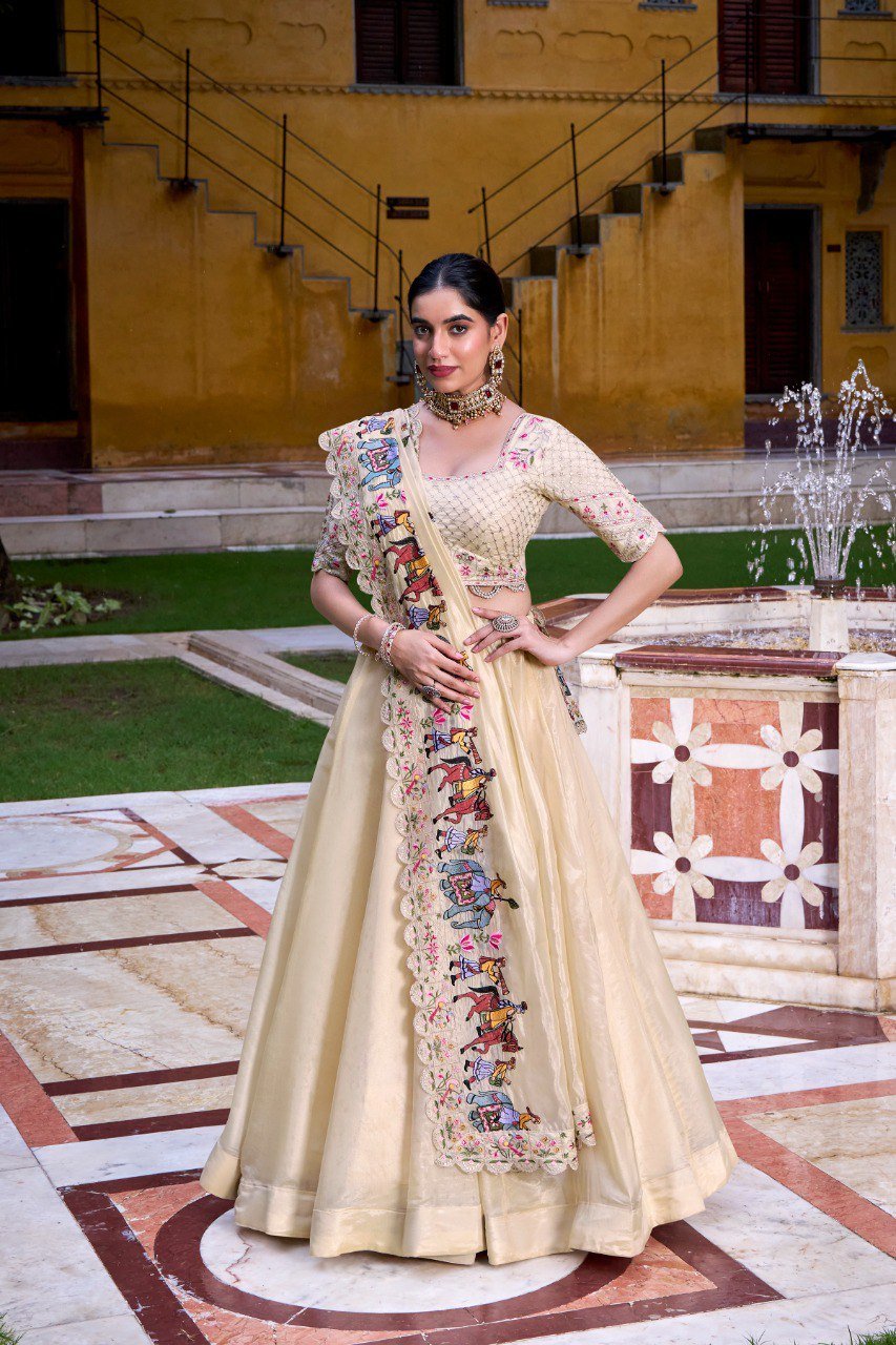 Designer Embroidered Anarkali Gown with Dupatta – Wedding & Festive Wear